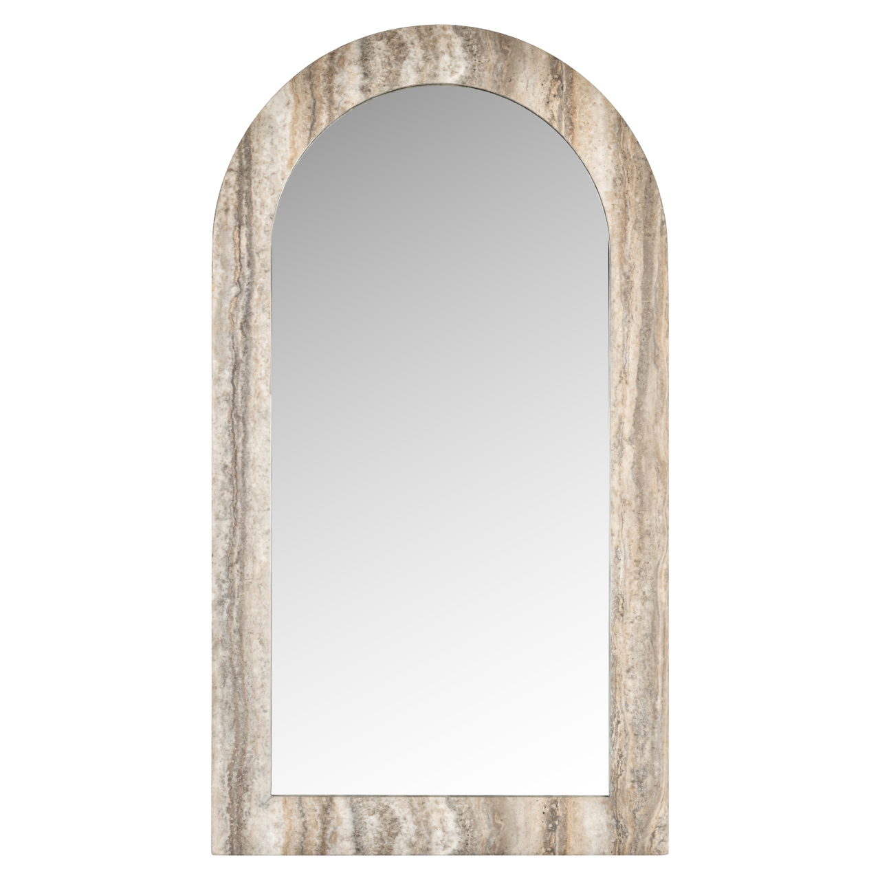 Spiegel Calvo grey faux travertine
