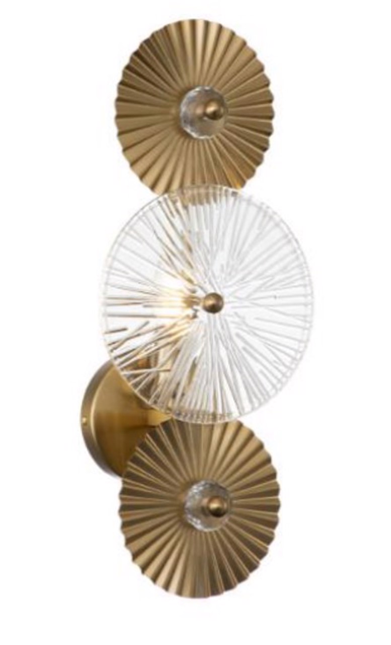 Wandlamp Aidan brushed gold