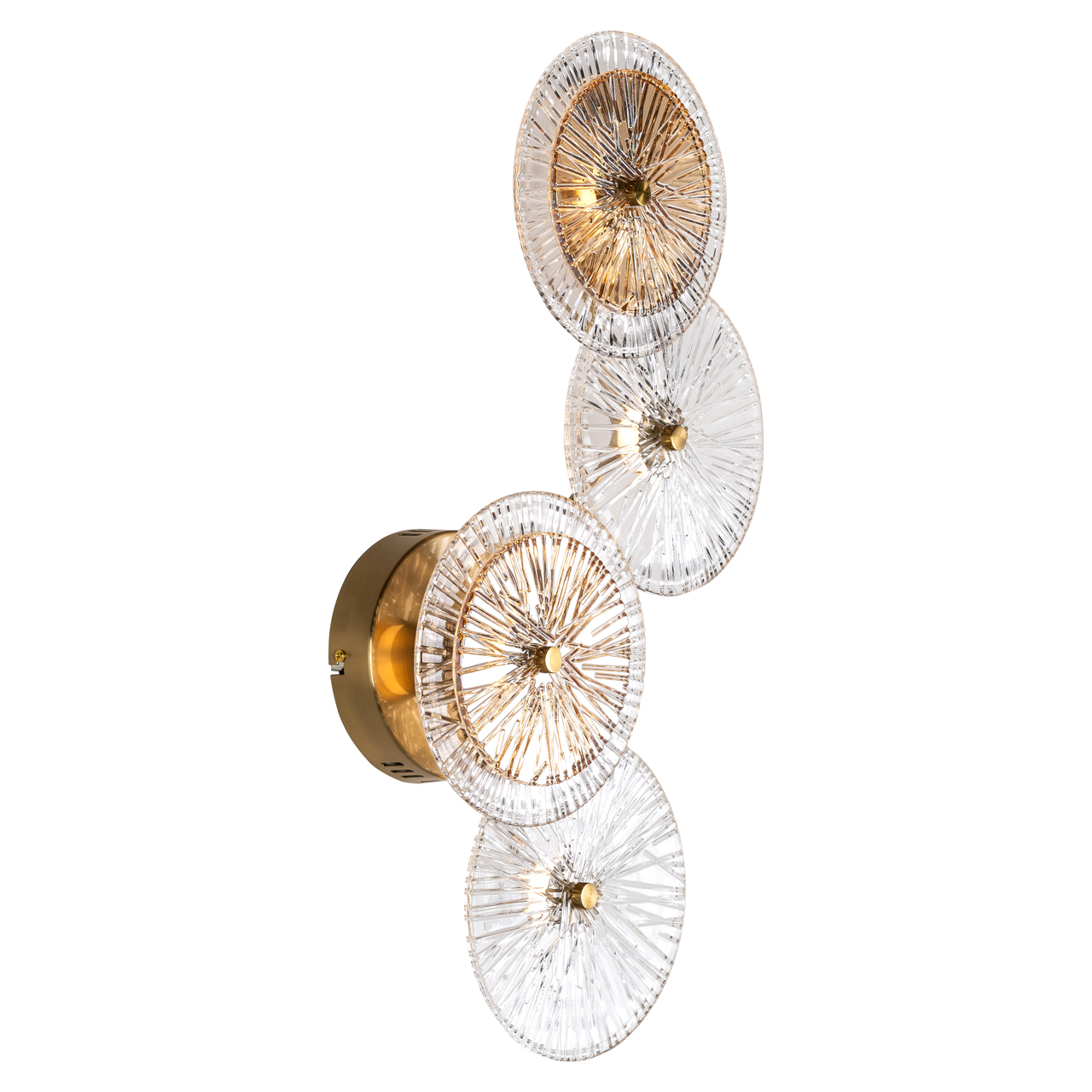Wandlamp Linzi brushed gold - Afbeelding 2