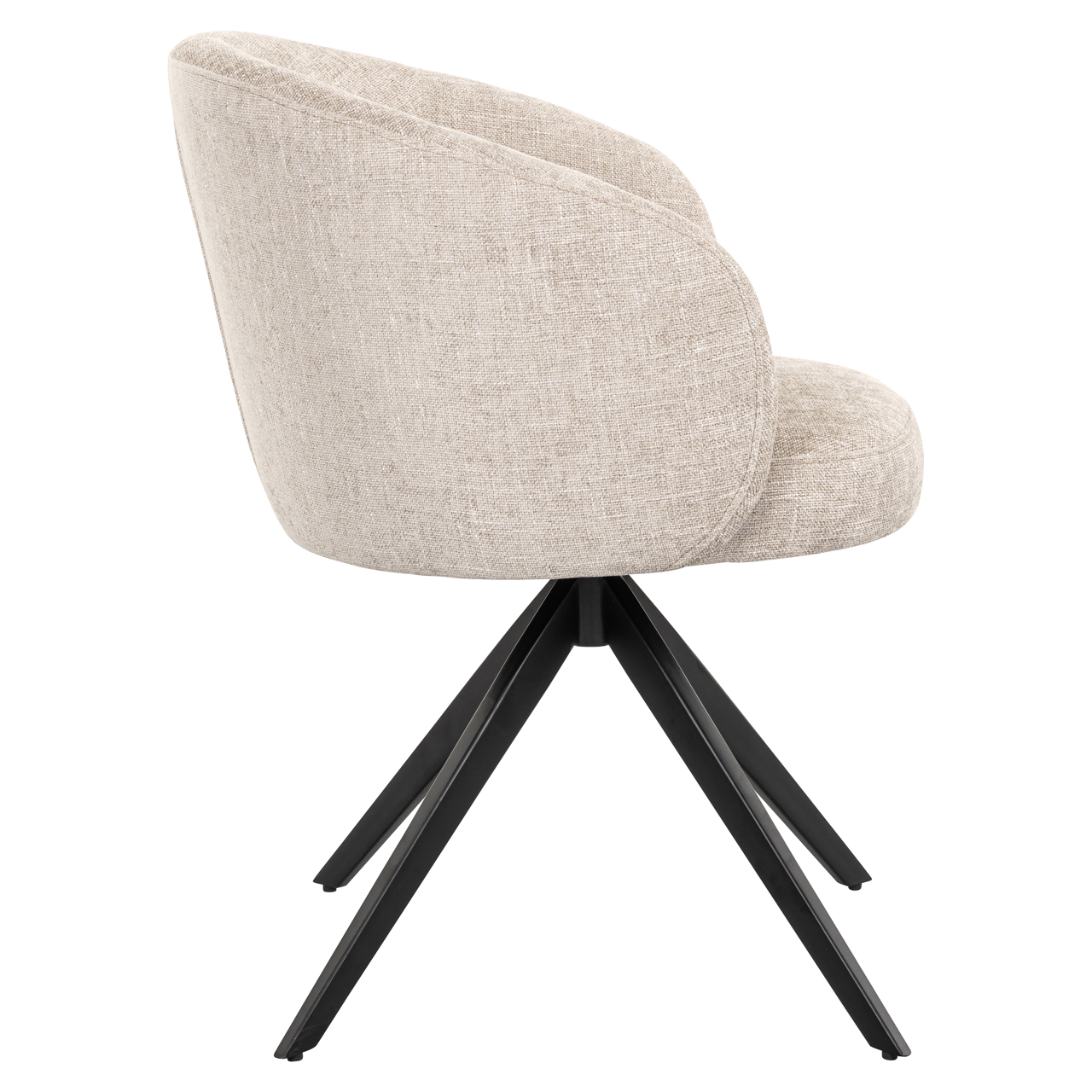 Eetkamerstoel Olivia natural miami swivel - Afbeelding 4