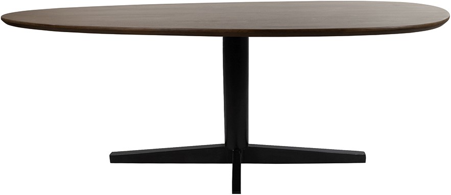 Eetkamertafel 240, organisch, poot Black, Mango Brown Walnut - Afbeelding 2
