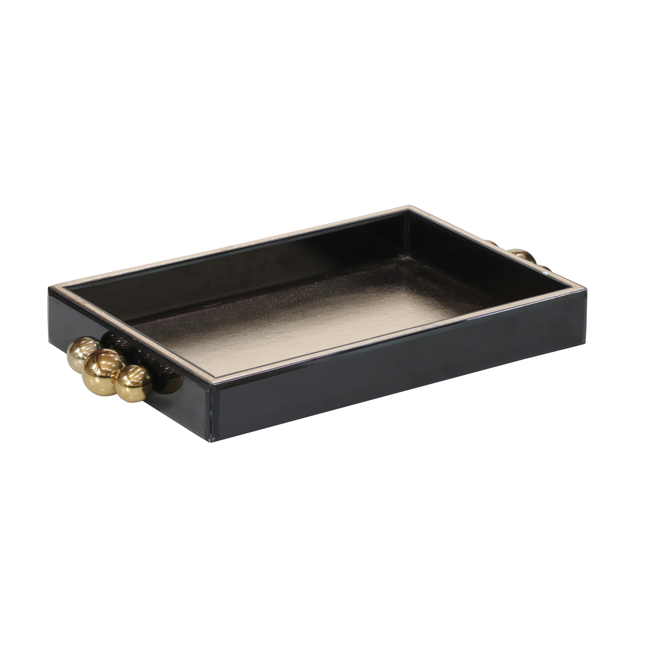Dienblad Liv black/gold