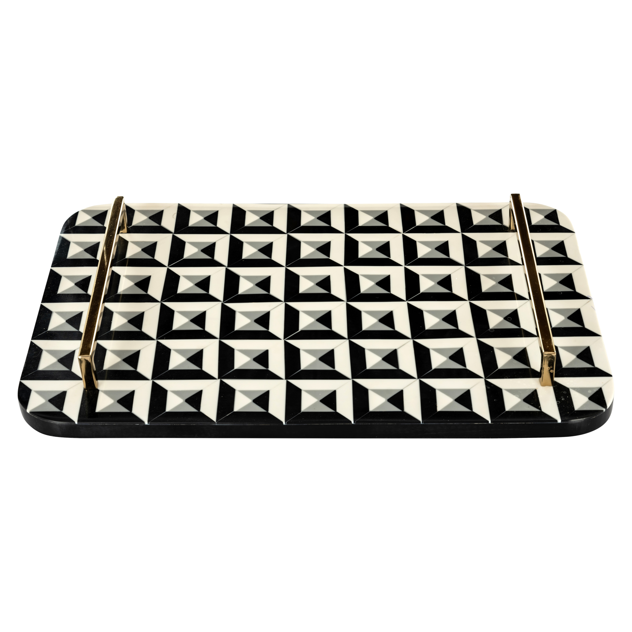 Dienblad Birte black/white - Afbeelding 2