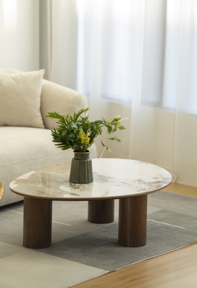 Salontafel Lunor organisch walnoot - Afbeelding 6