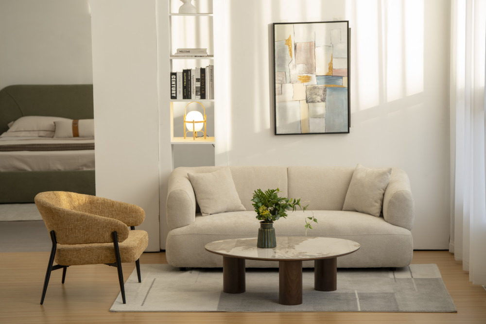 Salontafel Lunor organisch walnoot - Afbeelding 7