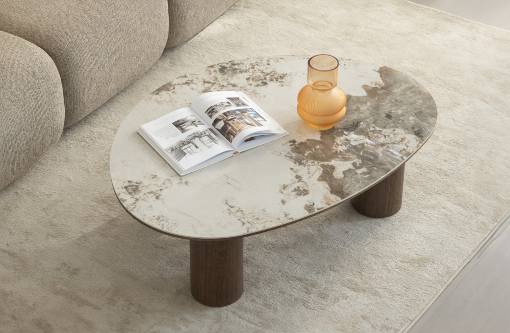 Salontafel Lunor organisch walnoot - Afbeelding 8