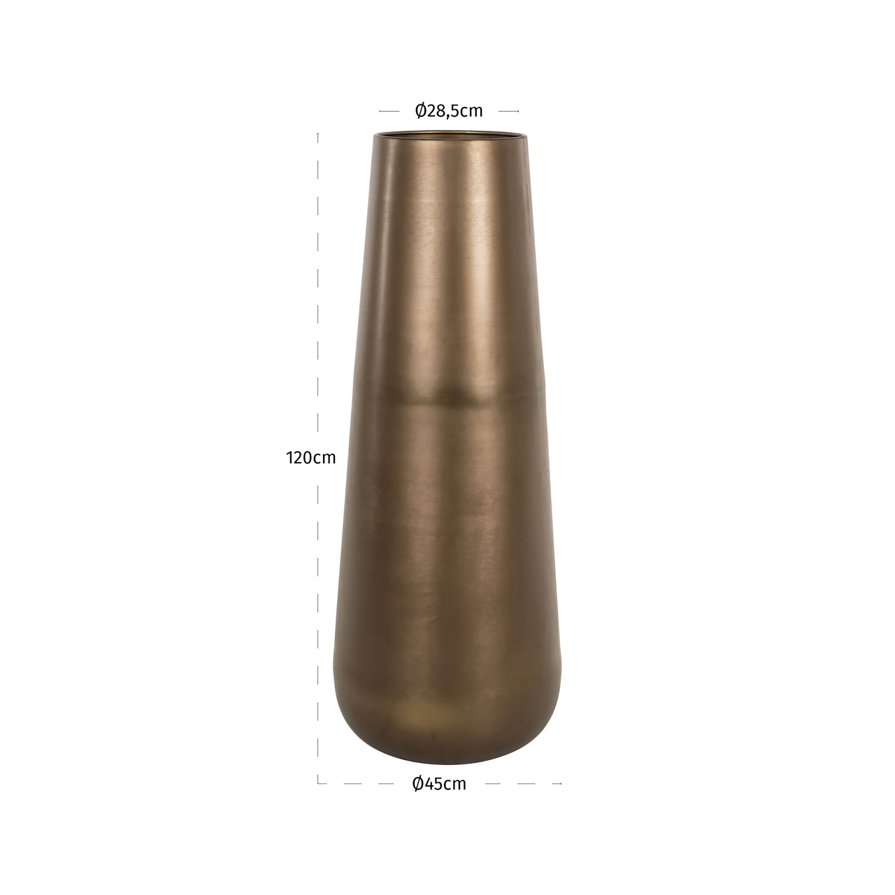 Vaas Kenza brass antique small - Afbeelding 4