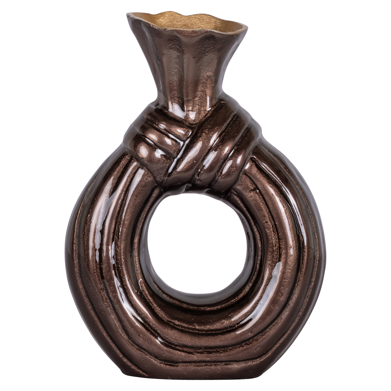 Vaas Suen dark brown small - Afbeelding 2