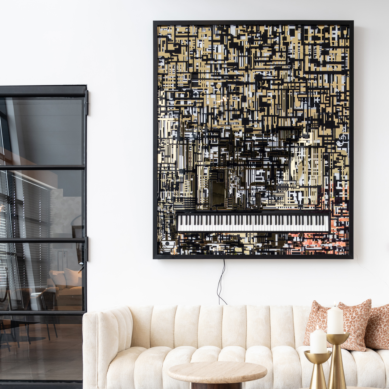 Wall art Wibi black/gold - Afbeelding 3