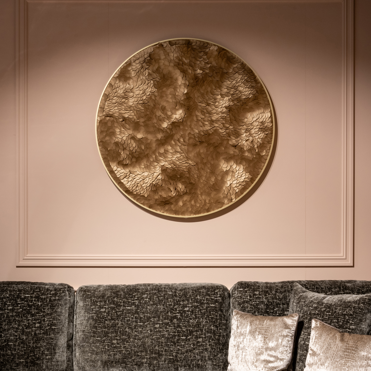 Wall art Bloom gold - Afbeelding 4