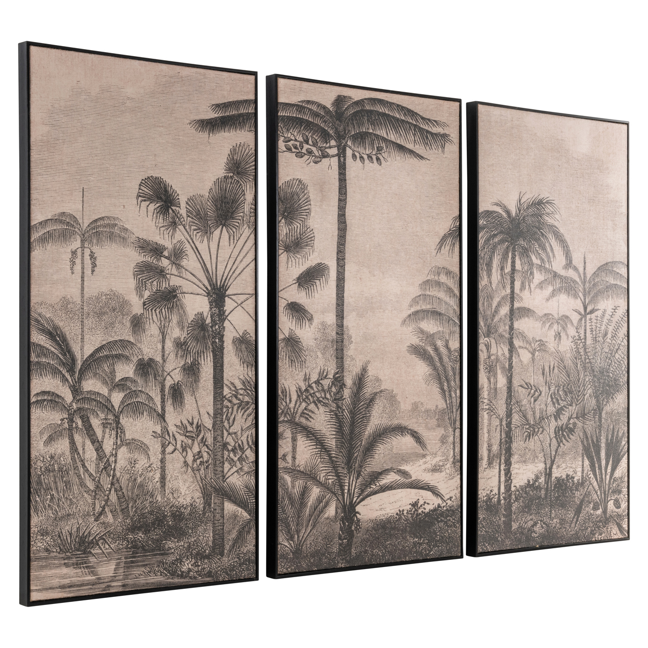 Wall art Rhapsody brown (Set of 3) - Afbeelding 2