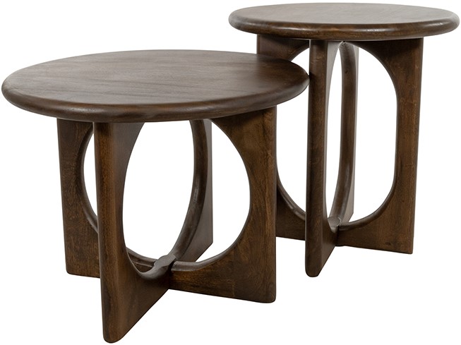 Salontafel Ø60, Mango Brown Walnut - Afbeelding 4