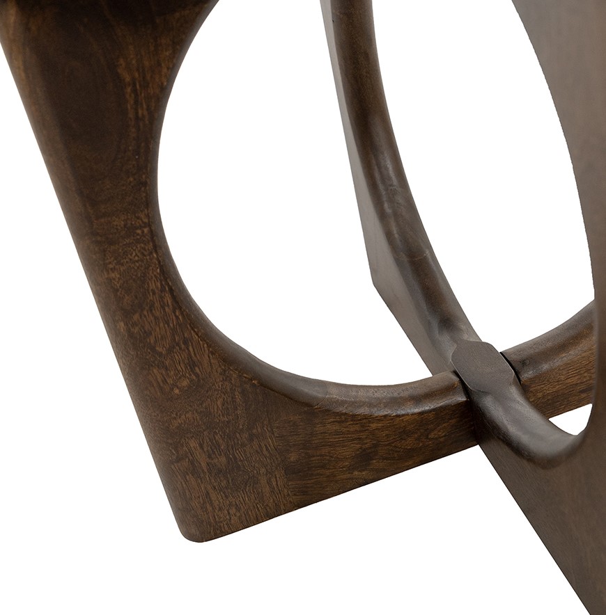 Salontafel Ø60, Mango Brown Walnut - Afbeelding 6