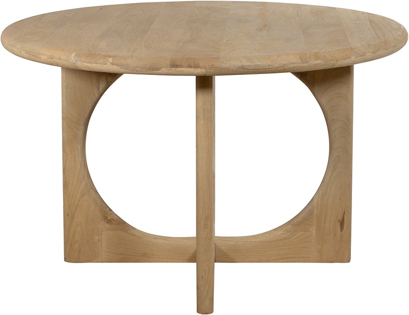 Eetkamertafel Ø130, Acacia Groovy Natural - Afbeelding 2