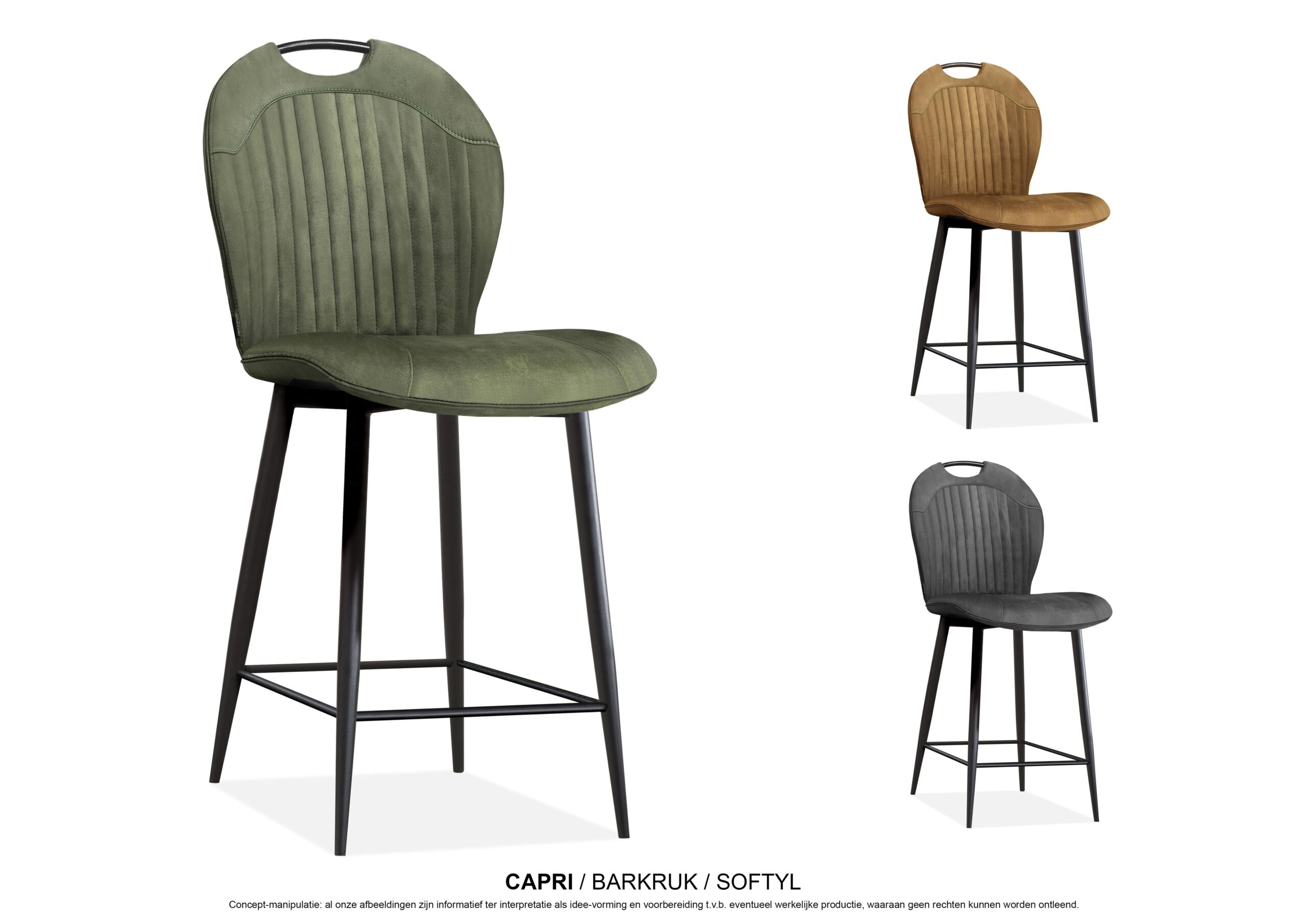 Barstoel Capri microvezel